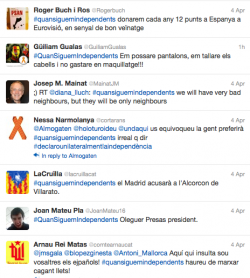 Exemples de comentaris amb l'etiqueta #quansiguemindependents