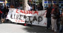  Concentració de suport a la secretària d'organització de la CGT