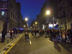 Manifestació a la Model de suport als detinguts de la vaga