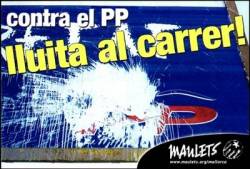 Maulets llença pintura vermella la seu del PP a Marratxí