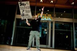 Protesta contra els bancs