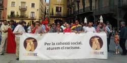 La marxa s'ha celebrat sota el lema "Per la cohesió social, aturem el racisme"