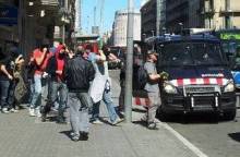 Inèdit desplegament policial al centre de Barcelona