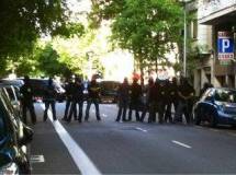 Inèdit desplegament policial al centre de Barcelona