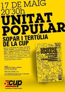 Cartell de la presentació a Les Corts