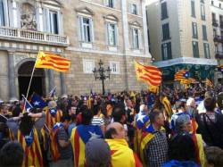 Centenars d'independentistes van demanar la independència dissabte a Barcelona