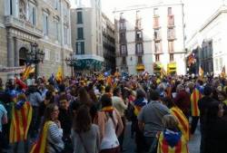 Centenars d'independentistes van demanar la independència dissabte a Barcelona