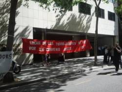 Pancarta de protesta a FGC