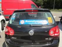 #novullpagar el peatge de Girona Sud