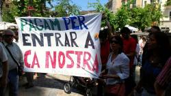 Protesta contra el peatge a les autoritats