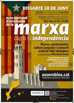 Programa dels actes de l'inici de la Marxa a Lleida