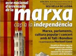 Cartell i programa de l'inici de la Marxa