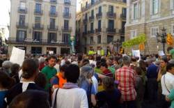 La Plaça Sant Jaume s'ha omplert per rebutjar Eurovegas