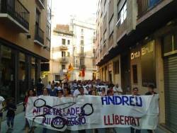 Manifestació a Tortosa encapçalda pels familiars i amic de l'Andreu