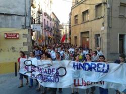 Manifestació a Tortosa encapçalda pels familiars i amic de l'Andreu