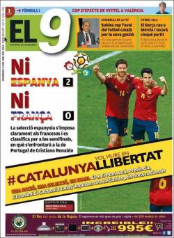 Portada del diari esportiu El 9 del 24 de juny