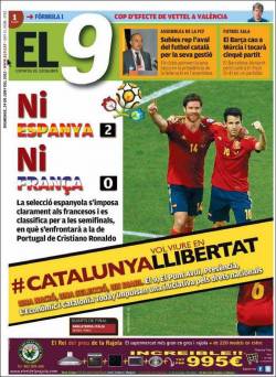 Portada del diari esportiu El 9 del 24 de juny