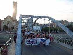 Manifestació pel centre de Tortosa en suport a Andreu Curto