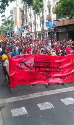 La manifestació ha recorregut els carrers de Sants