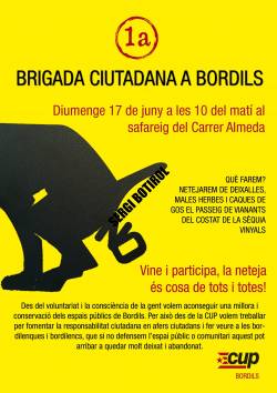 Cartell de la 1a Brigada Ciutadana de Bordils