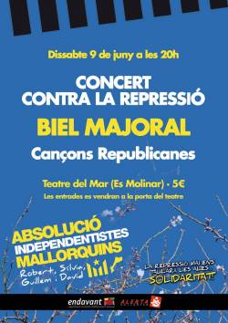 Cartell del concert de Biel Majoral