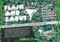 Cartell del Flashmob de l'embut a Palma