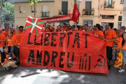 Manifestació dels treballadors del Celsa Atlantic de Vitòria