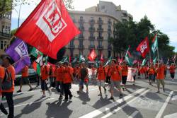 Manifestació dels treballadors del Celsa Atlantic de Vitòria