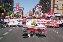 Marxa contra el balafiament a València.