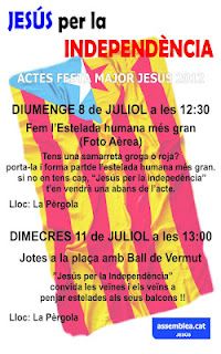 Programa d'actes de Jesús