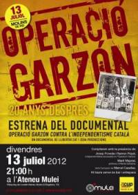 Cartell de la presentació del documental a Molins de Rei