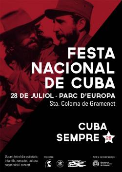 Cartell de la diada cubana que se celebra a Santa Coloma de Gramenet