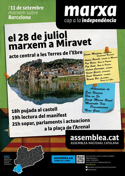 La Marxa arriba al Castell de Miravet