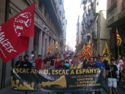 Manifestació contra la presència dels prínceps