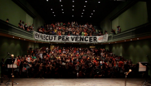 Acte polític al teatre municipal de Berga