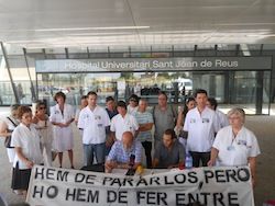 Membres de la taula en defensa de la sanitat pública Títol de la imatge