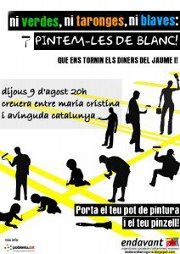 Cartell de l'acció de protesta