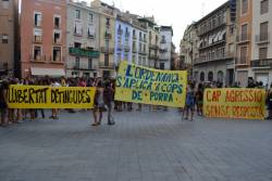 Concentració de condemna a la Plaça Major de Manresa