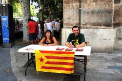 Roda de premsa al carrer Sant Miquel de Palma