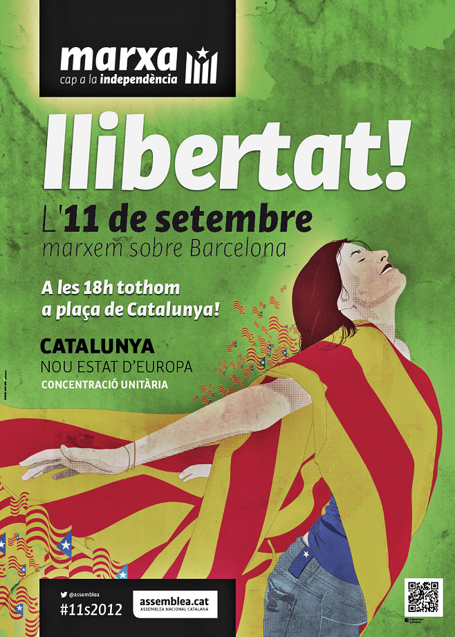 Cartell oficial de la manifestació de l'ANC l'11-S