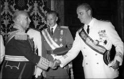 El dictador Franco amb Manuel Fraga, fundador del PP