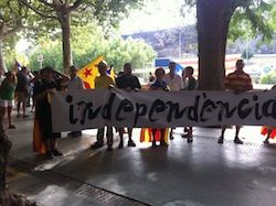 La Marxa cap a la Independència a la Jonquera