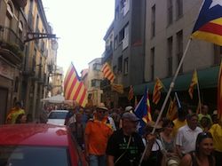 La Marxa cap a la Independència a la Jonquera