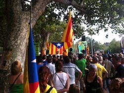 La Marxa cap a la Independència a la Jonquera