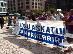 Protesta de suport a Uribetxeberria