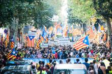 11-S: Manifestació massiva a Barcelona