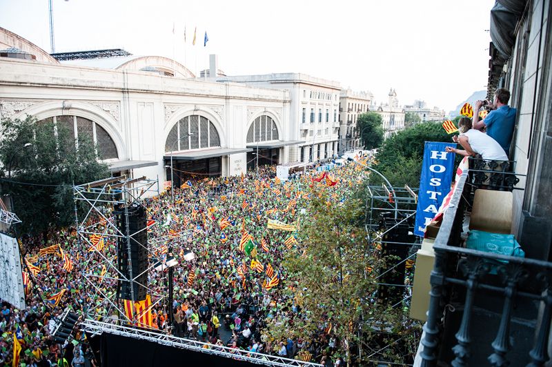 11-S: Manifestació massiva a Barcelona
