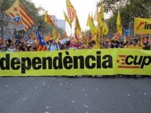 Bloc de la CUP a la manifestació de l'Onze de Setembre