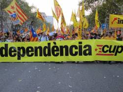 Bloc de la CUP a la manifestació de l'Onze de Setembre