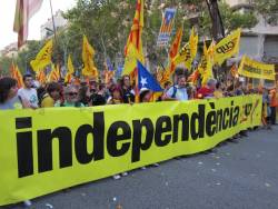 Bloc de la CUP a la manifestació de l'11-S